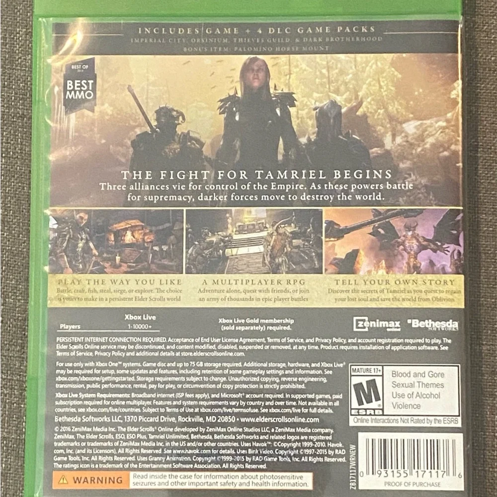 The Elder Scrolls Online Gold Edition - Xbox One